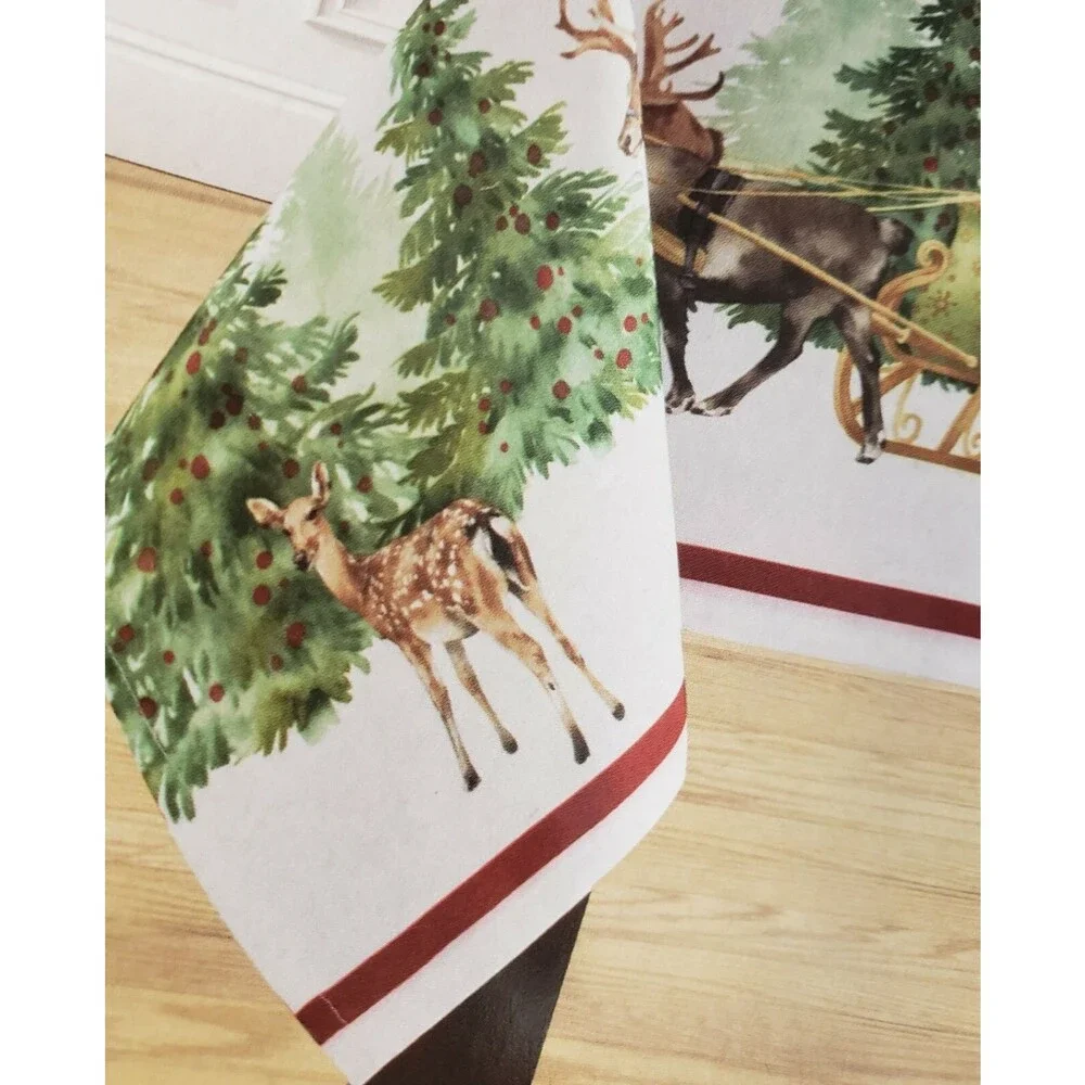 Printed Linen Tablecloth 52